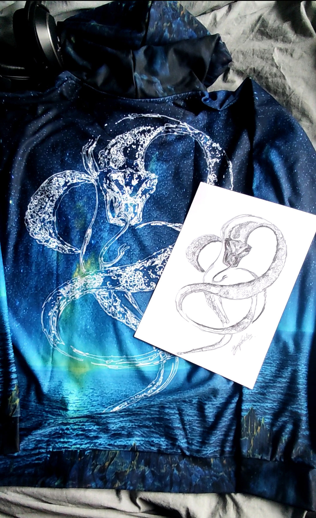 Nocturne Viper Legacy Unisex Hoodie: Comfort with a Dangerous Edge