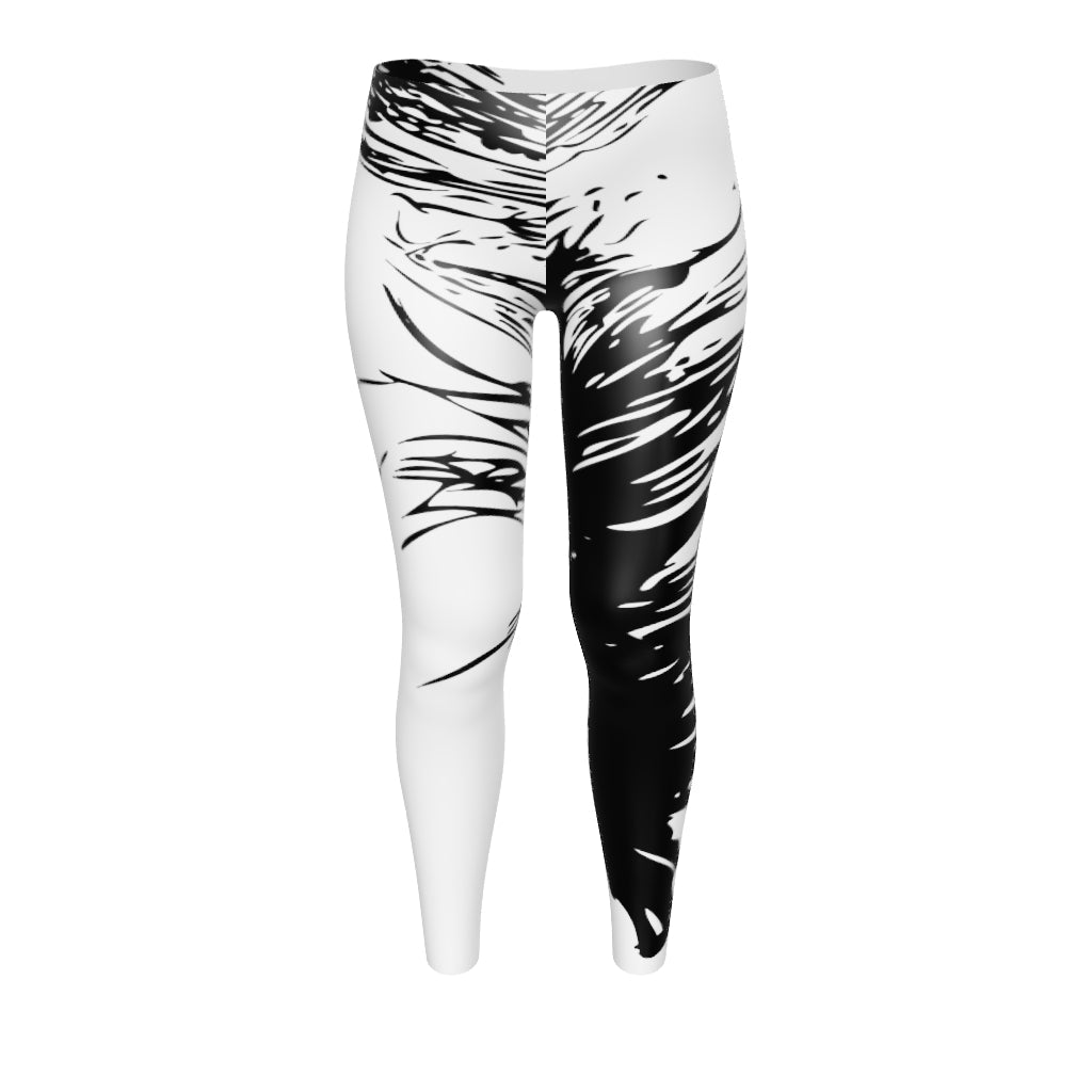 White Feather Leggings