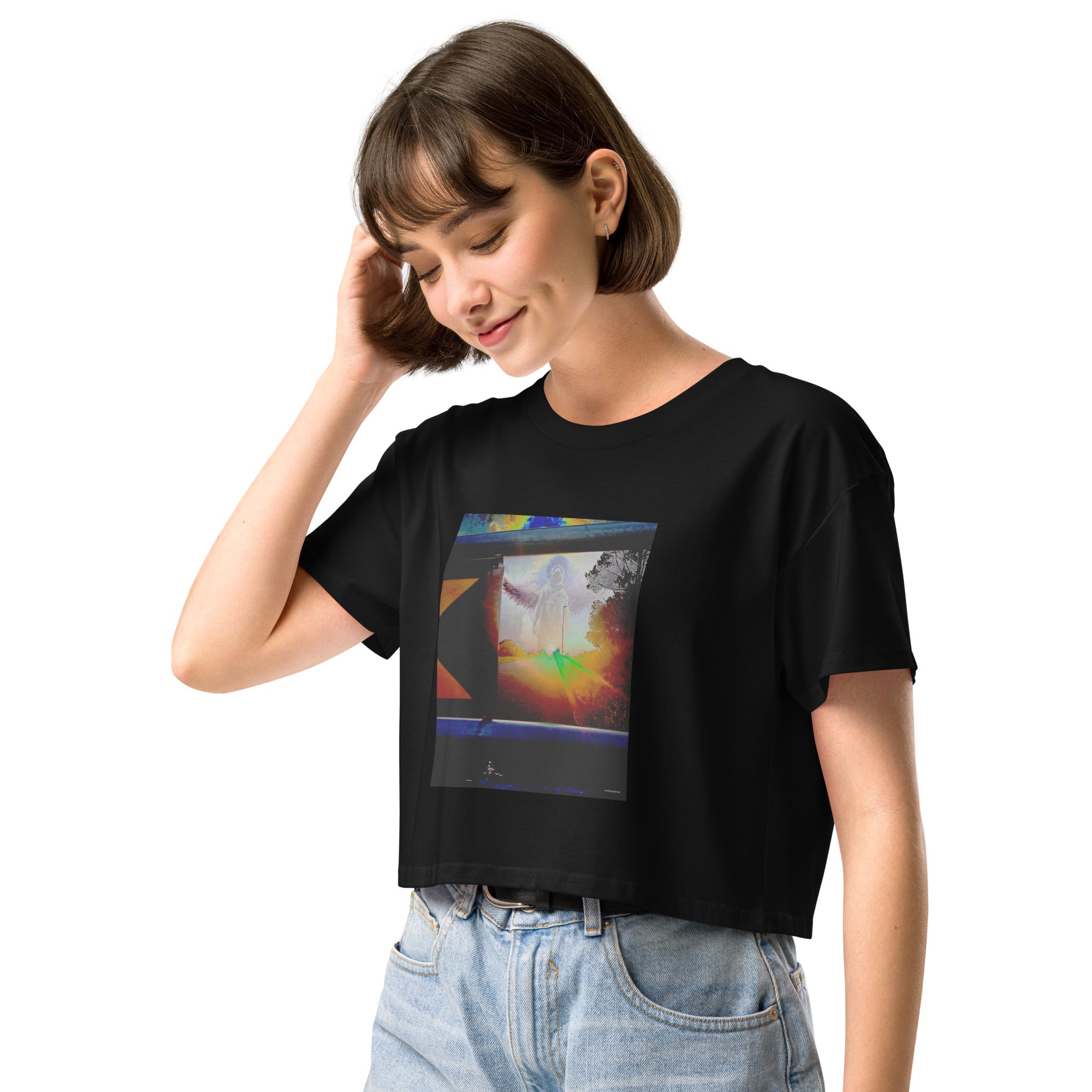 Angel Herdla T-Shirt | Women's Mix Media Art Print – Emily Yap Design